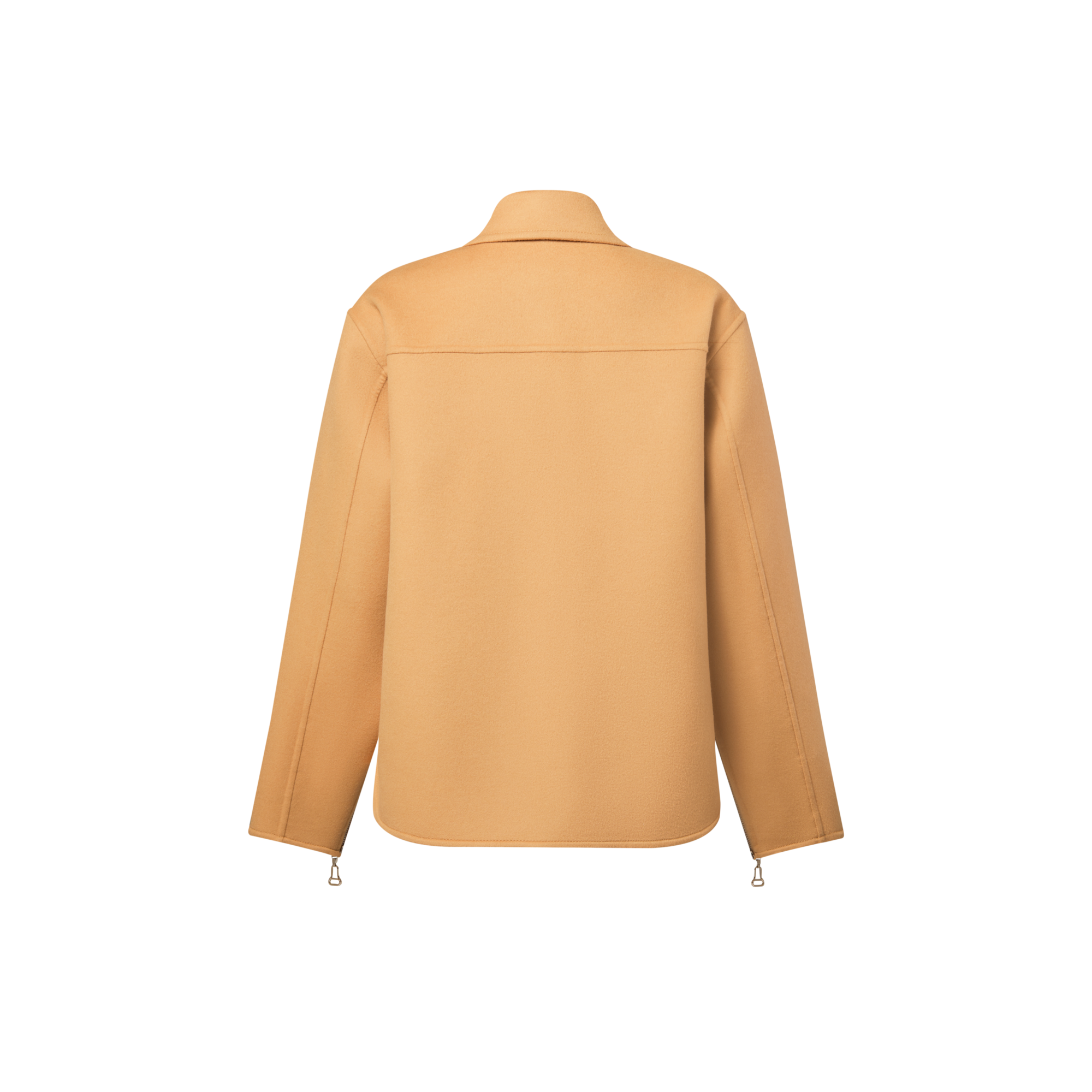 Double Face Zipper Sleeve Overshirt  in Women