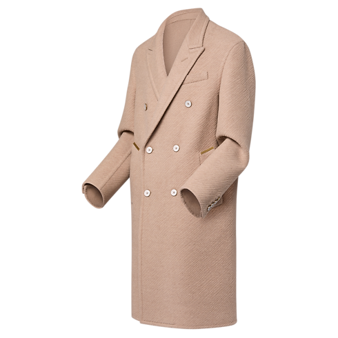 Doubleface Silk And Wool-Blend Double-Breasted Coat in Men's Ready-to-Wear Outerwear and Coats collections by Louis Vuitton (Product zoom)