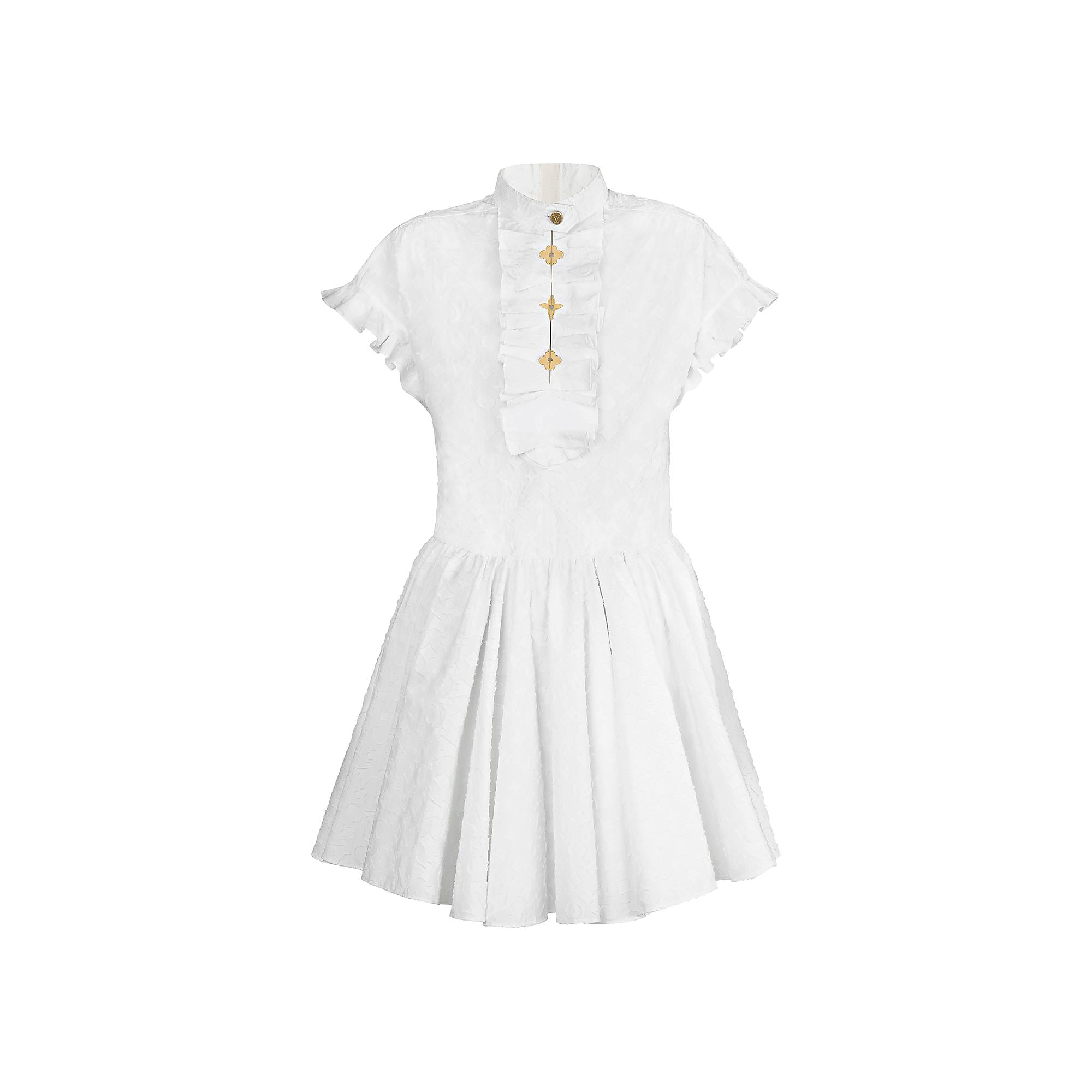 louis vuitton white dress