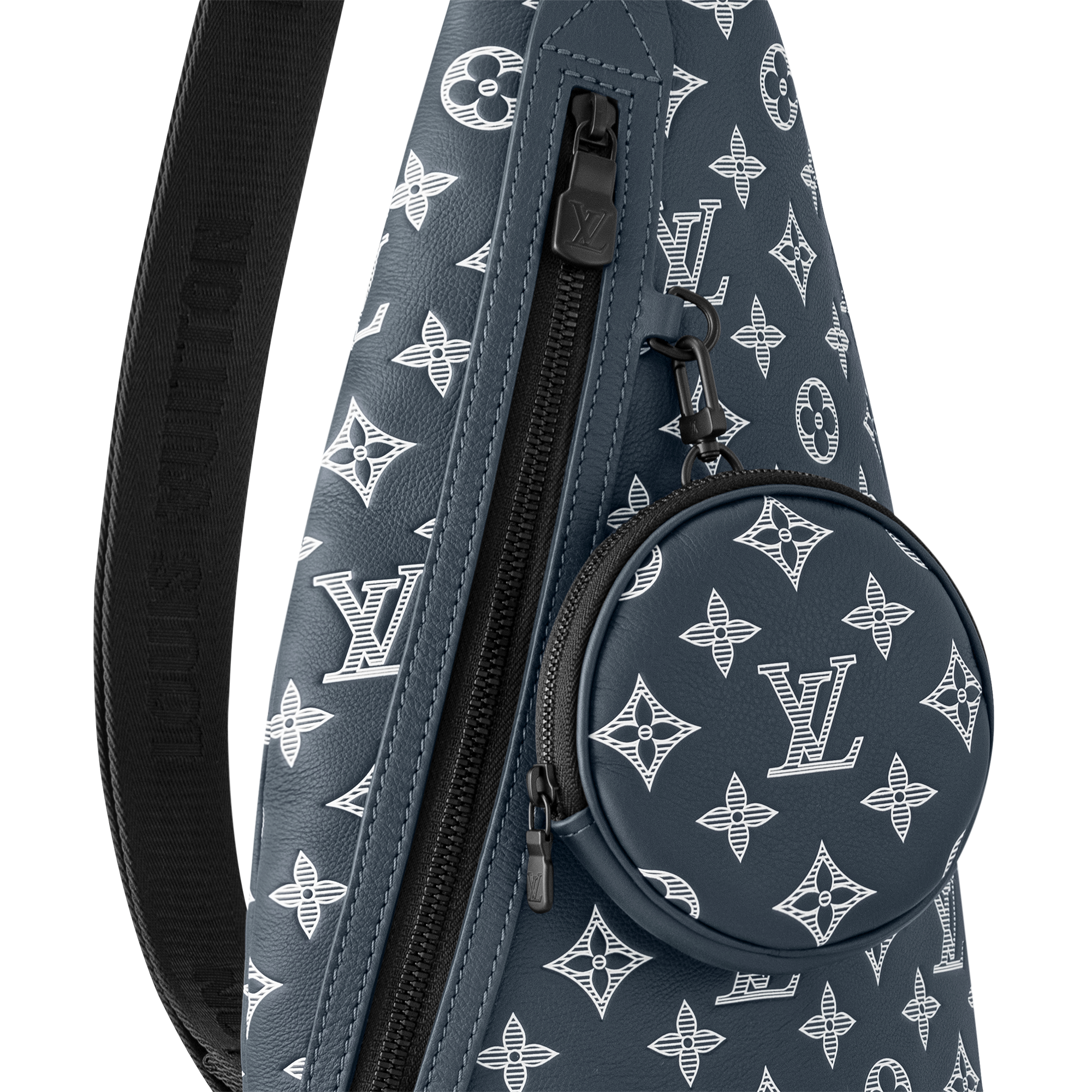 Duo Slingbag Monogram Shadow Leather in Men