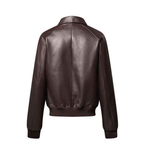 Elegant Leather Bomber in Men's Ready-to-Wear Outerwear and Coats collections by Louis Vuitton (Product zoom)