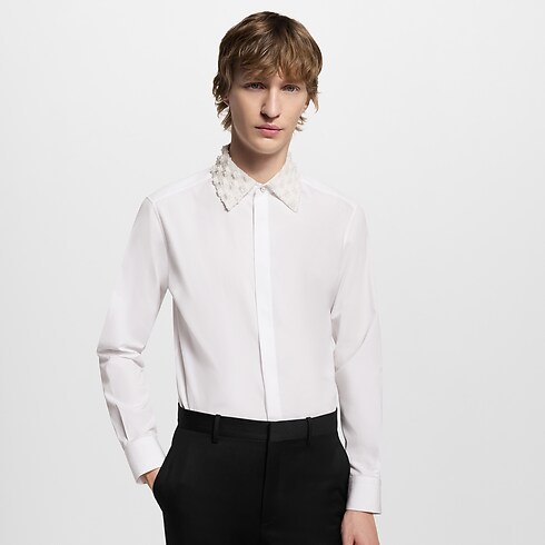 Embellished Collar Evening Shirt in Men's Ready-to-Wear Shirts collections by Louis Vuitton (Product zoom)