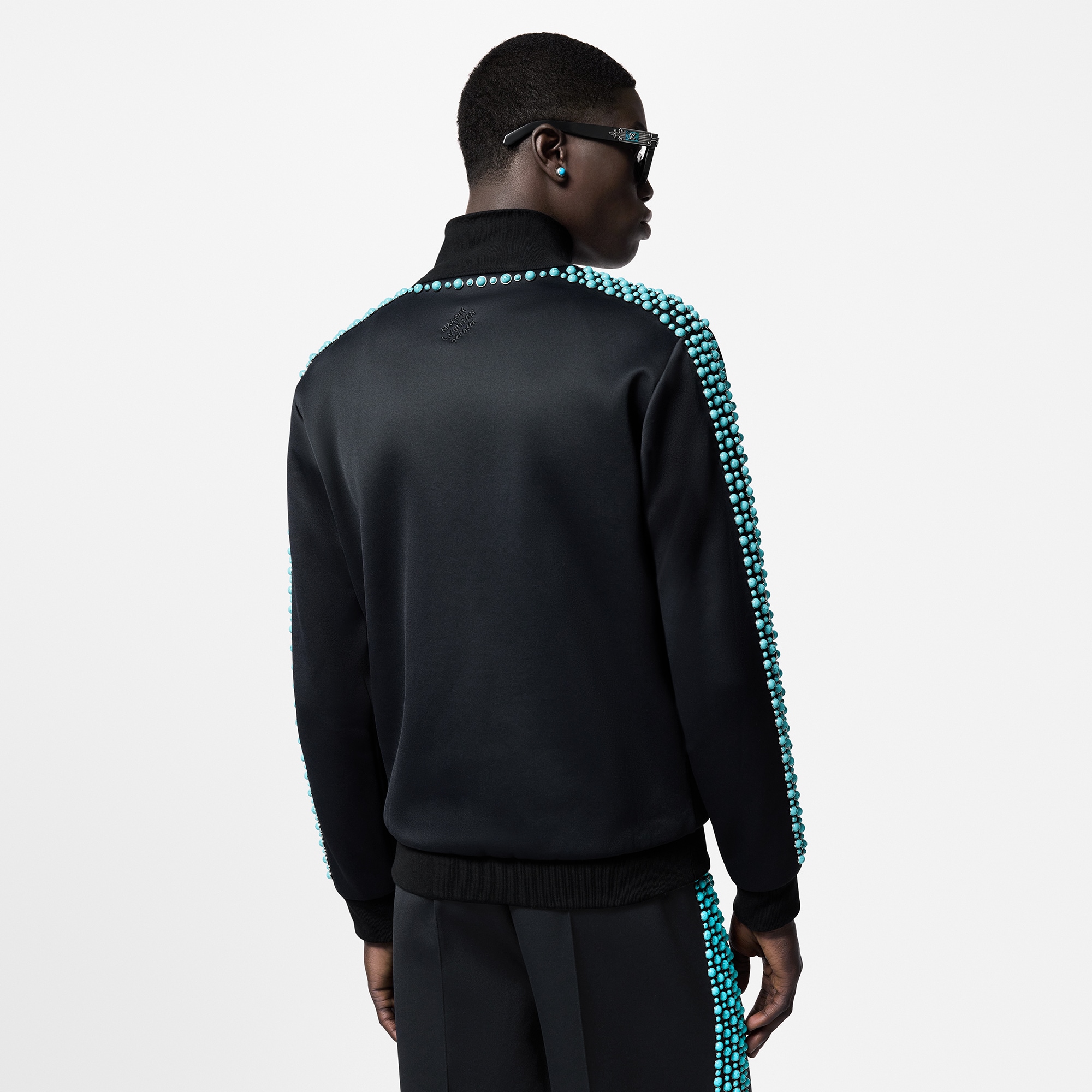Embellished Cotton Track Top    in Men