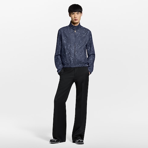 Embellished Denim Harrington Jacket in Men's Ready-to-Wear Outerwear and Coats collections by Louis Vuitton (Product zoom)