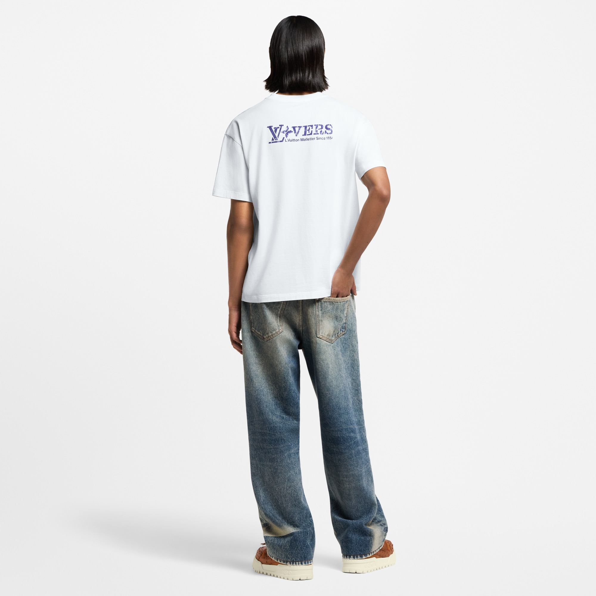 Embellished Graphic Cotton T-Shirt  in Men