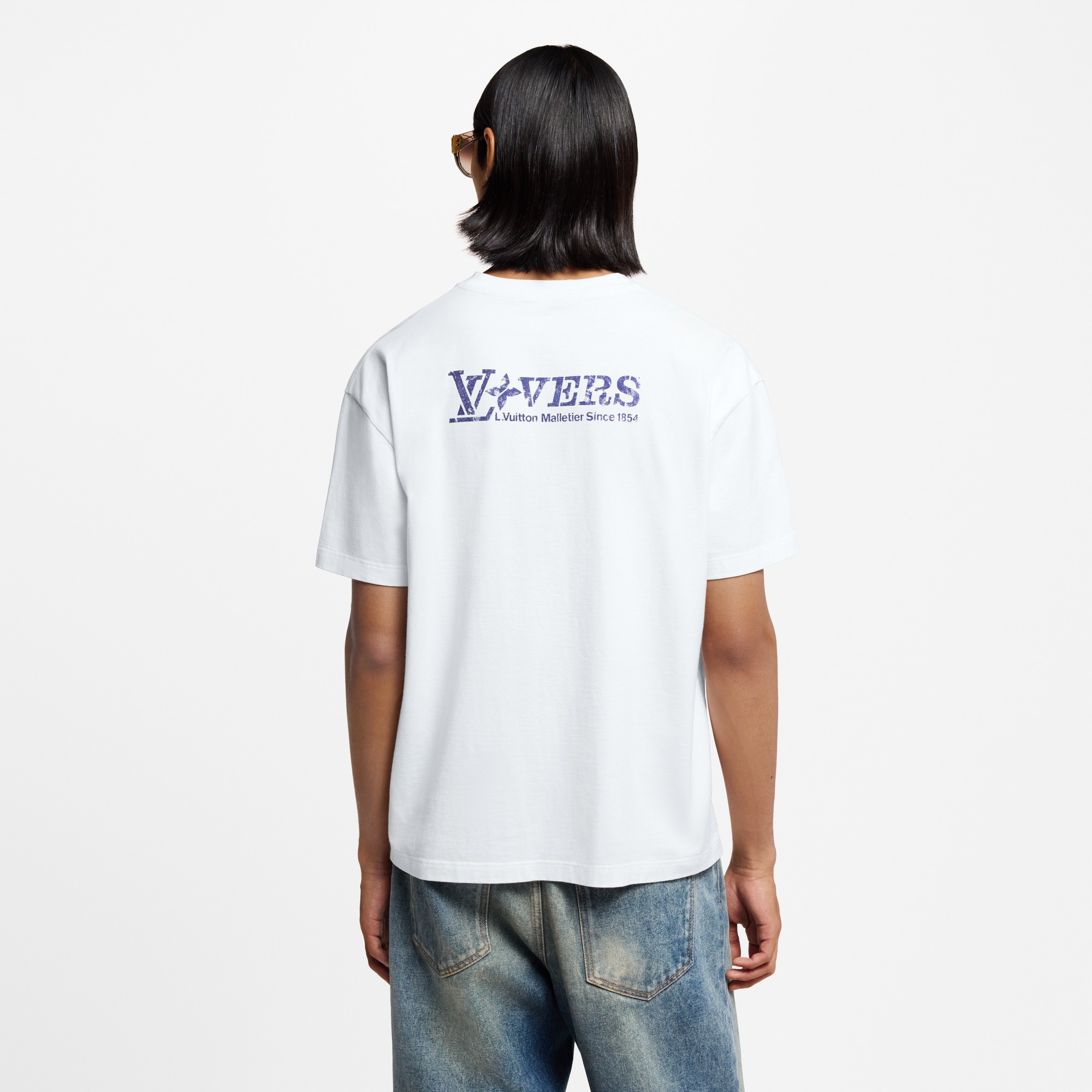Embellished Graphic Cotton T-Shirt  in Men
