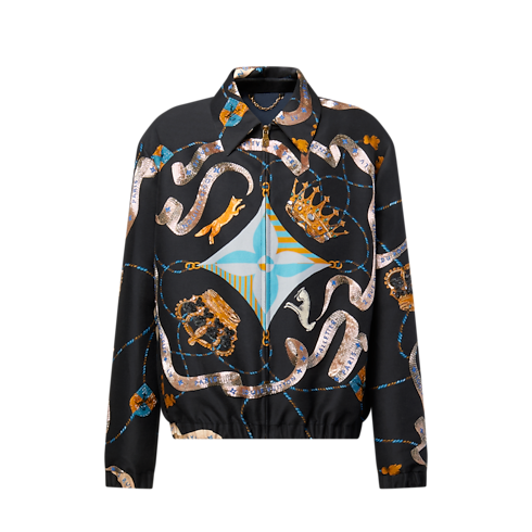 Embellished Satin Blouson in Men's Ready-to-Wear Outerwear and Coats collections by Louis Vuitton (Product zoom)