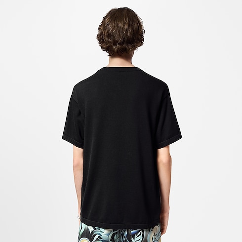 Embellished Short-Sleeved Cotton Crewneck in Men's Ready-to-Wear T-Shirts and Polos collections by Louis Vuitton (Product zoom)