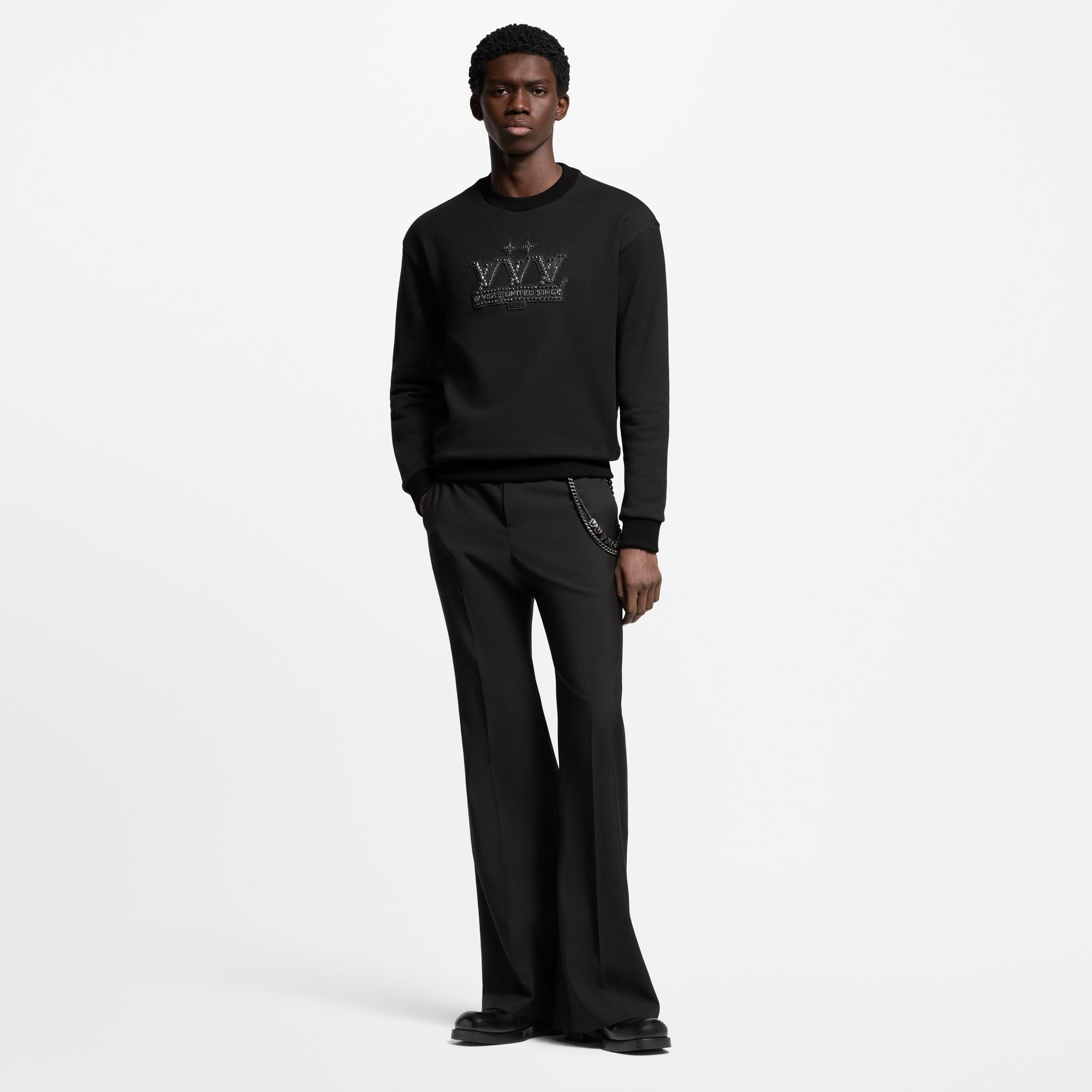 Embellished Signature Patch Sweatshirt  in Men