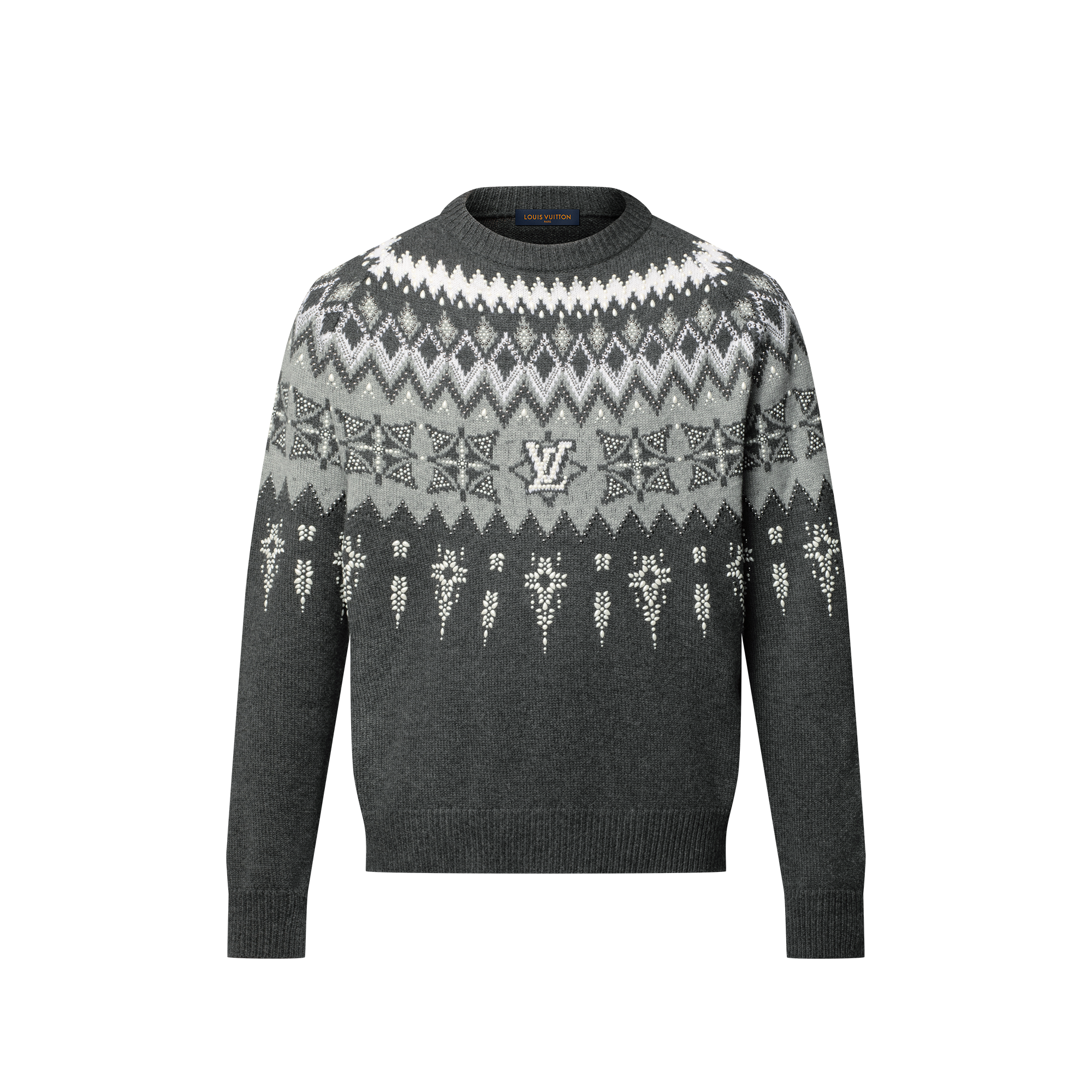 Embellished Wool-Cashmere Blend Pullover  in New