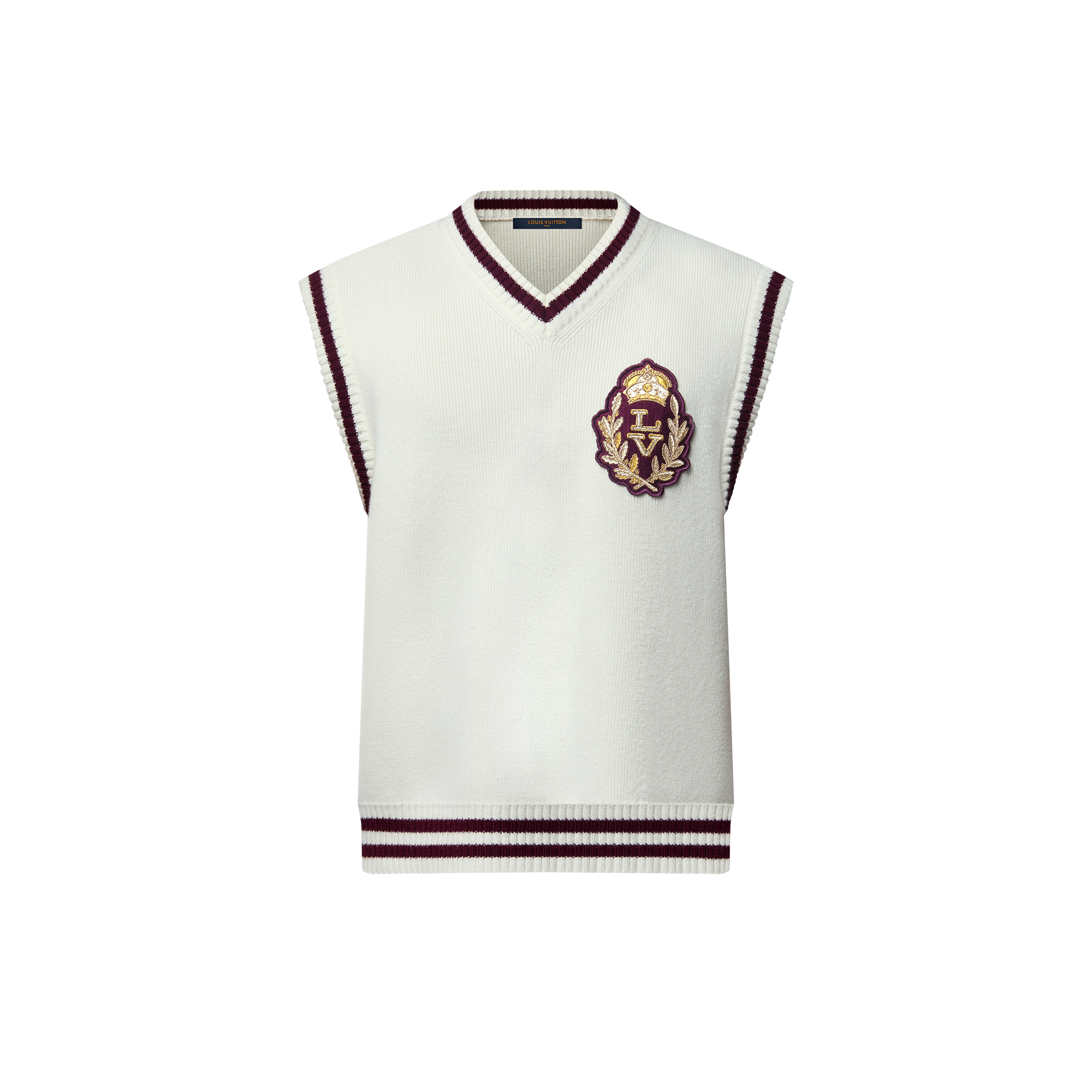 Embellished Wool Vest  in Men