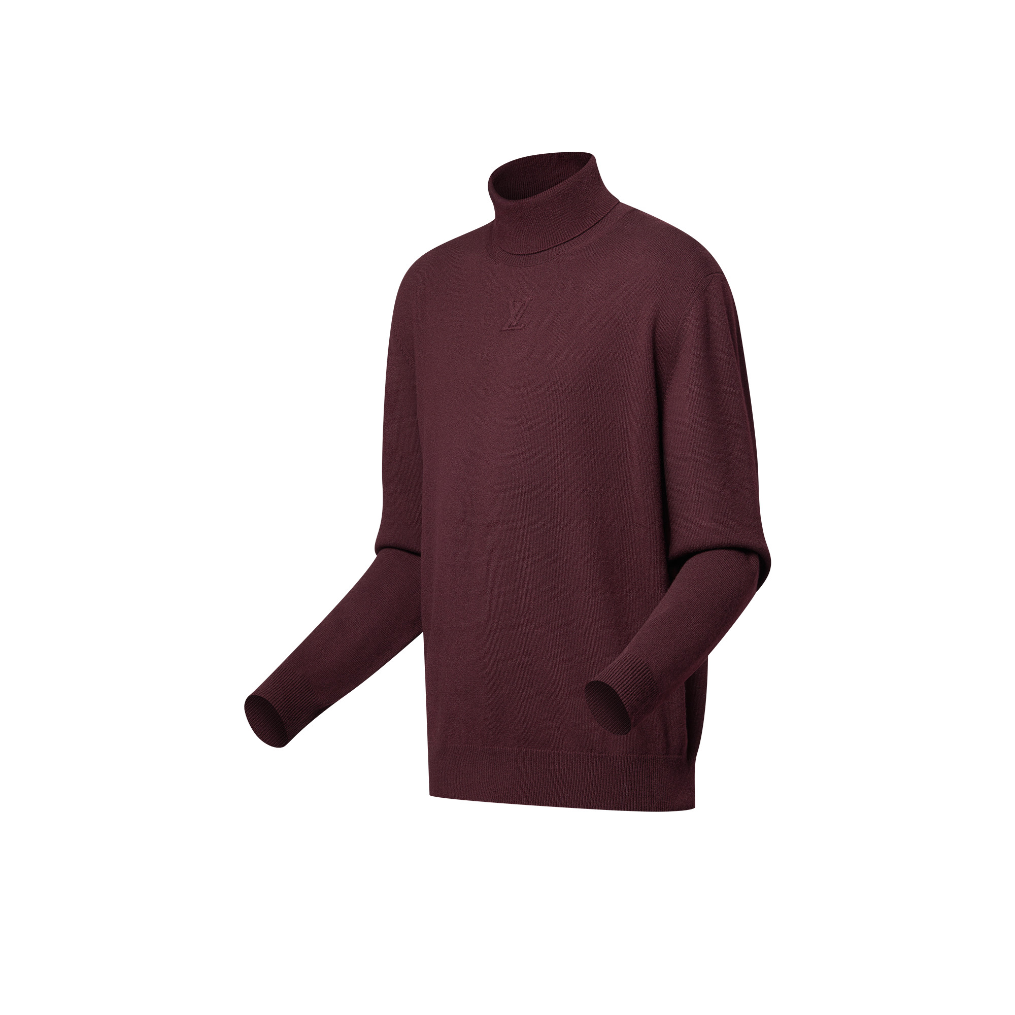 Embossed Cashmere Turtle Neck  in New