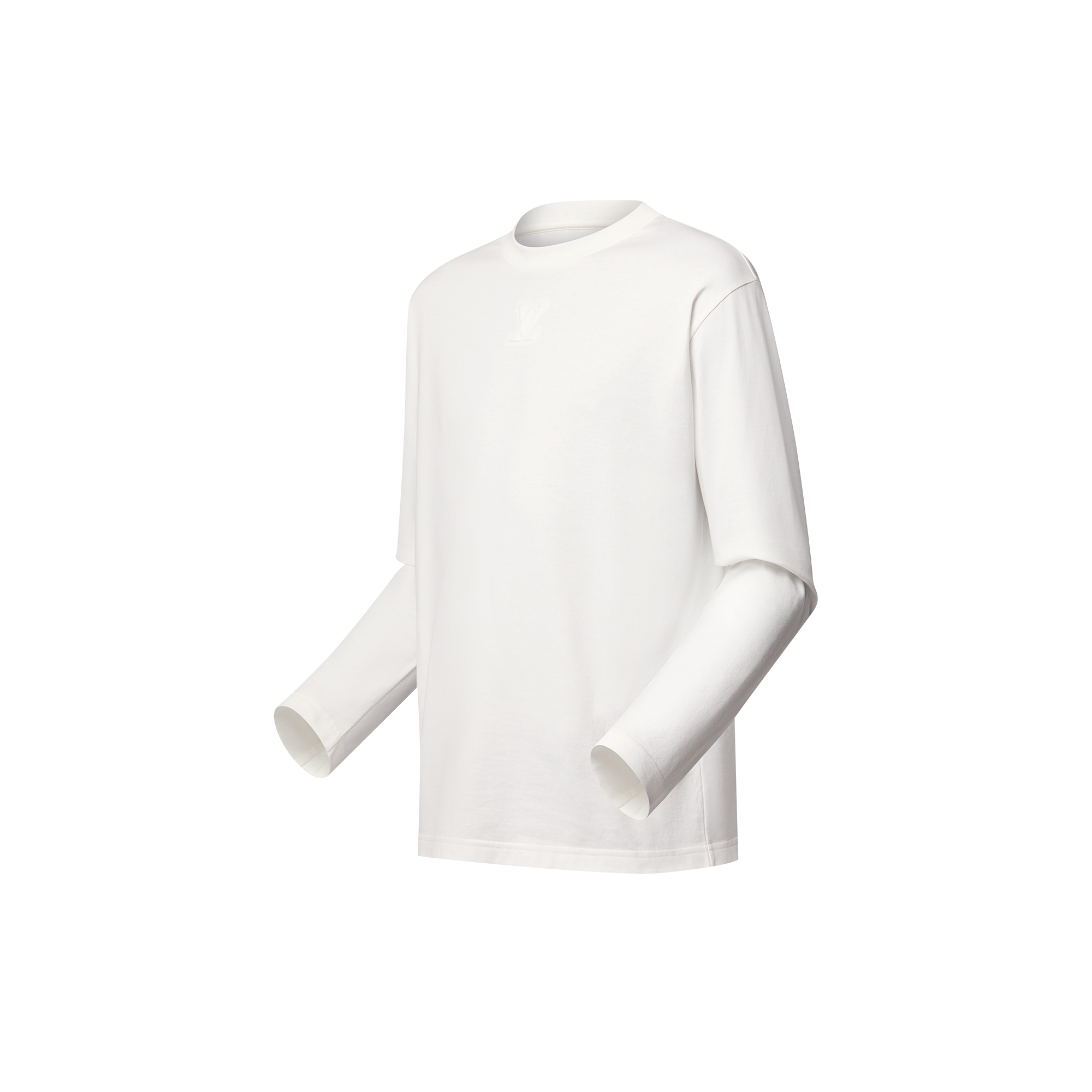 Embossed LV Long-Sleeved T-Shirt  in Men