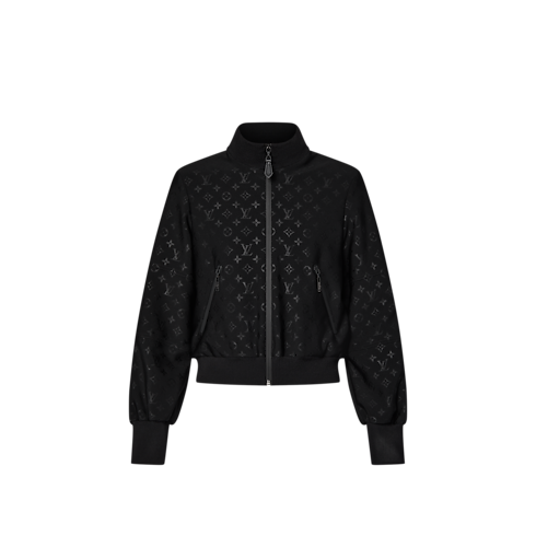 Embossed Monogram Zip-Up Jacket in Women's Ready-to-Wear Coats and Jackets collections by Louis Vuitton (Product zoom)