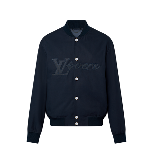 Embroidered Cotton Bomber in Men's Ready-to-Wear Outerwear and Coats collections by Louis Vuitton (Product zoom)