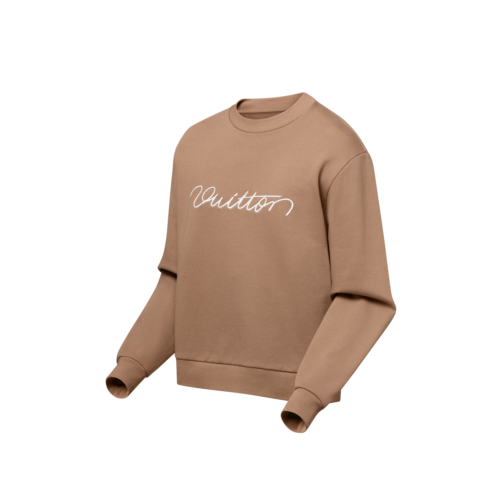 Embroidered Cotton Crewneck  in Women