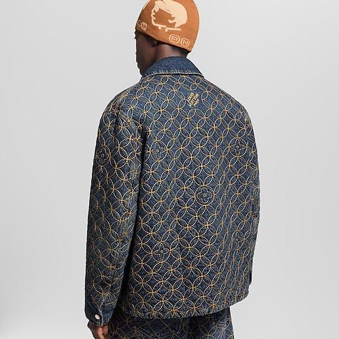 Embroidered Denim Blouson in Men's Ready-to-Wear Outerwear and Coats collections by Louis Vuitton (Product zoom)