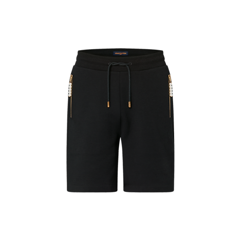 Embroidered Jersey Shorts in Men's Ready-to-Wear Trousers collections by Louis Vuitton (Product zoom)