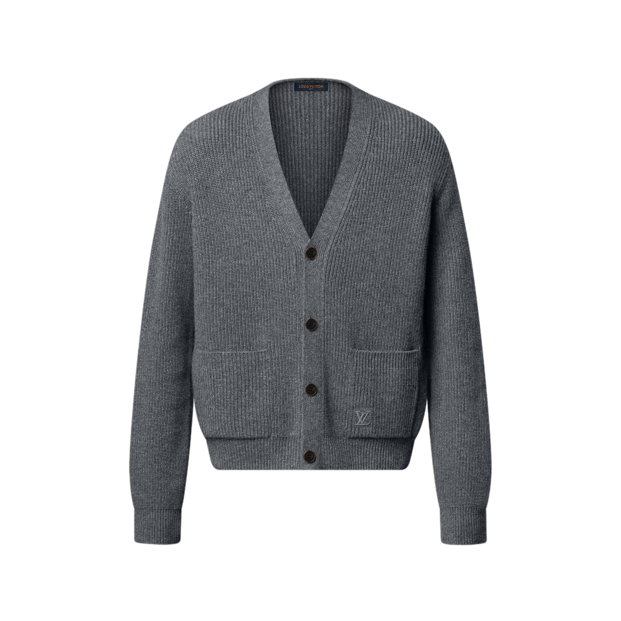 Embroidered Signature Cashmere Cardigan - Ready-to-Wear | LOUIS