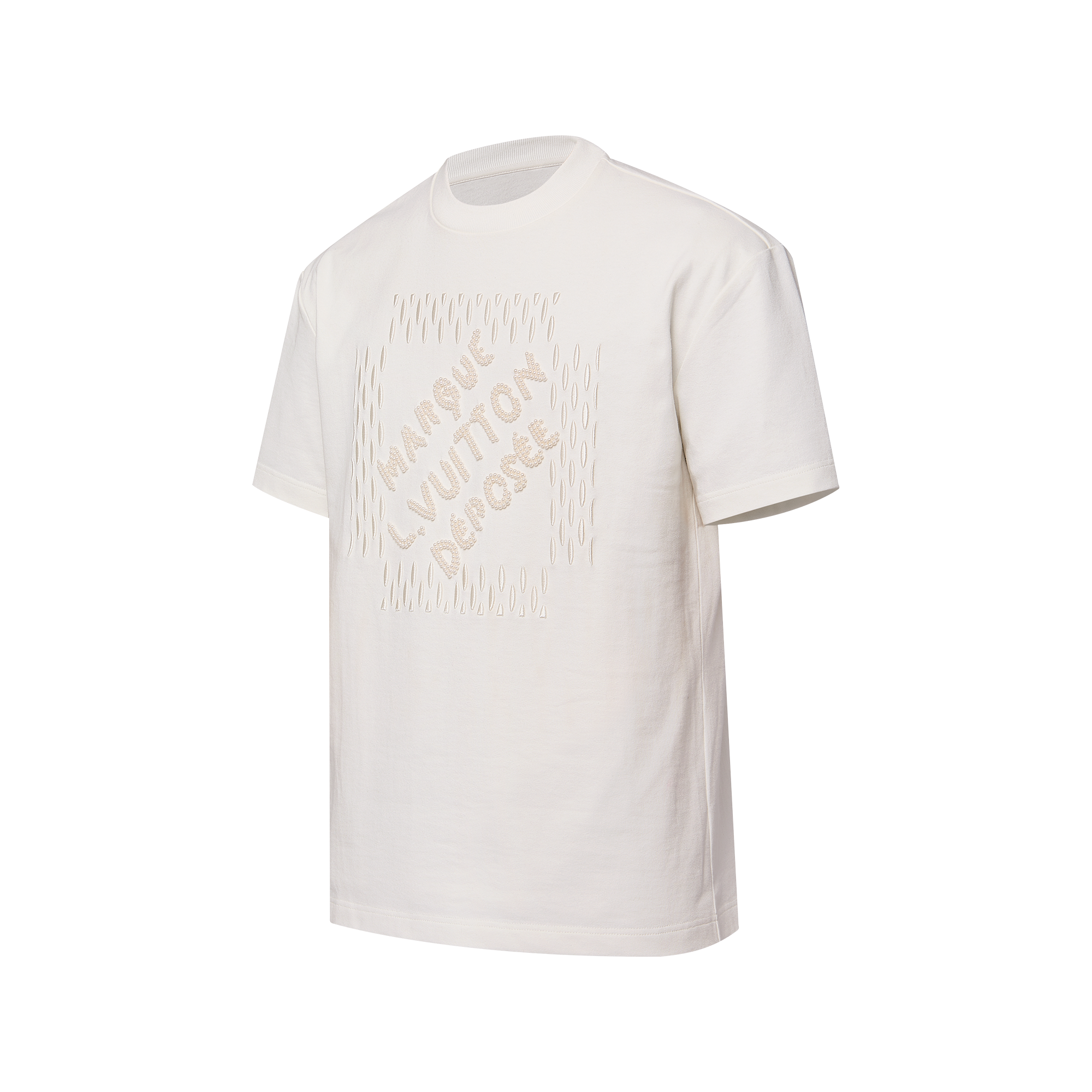 Louis ※Σ綺麗【LOUIS VUITTON Tシャツ コットン WHT RM222 DT3 HNY75W 
