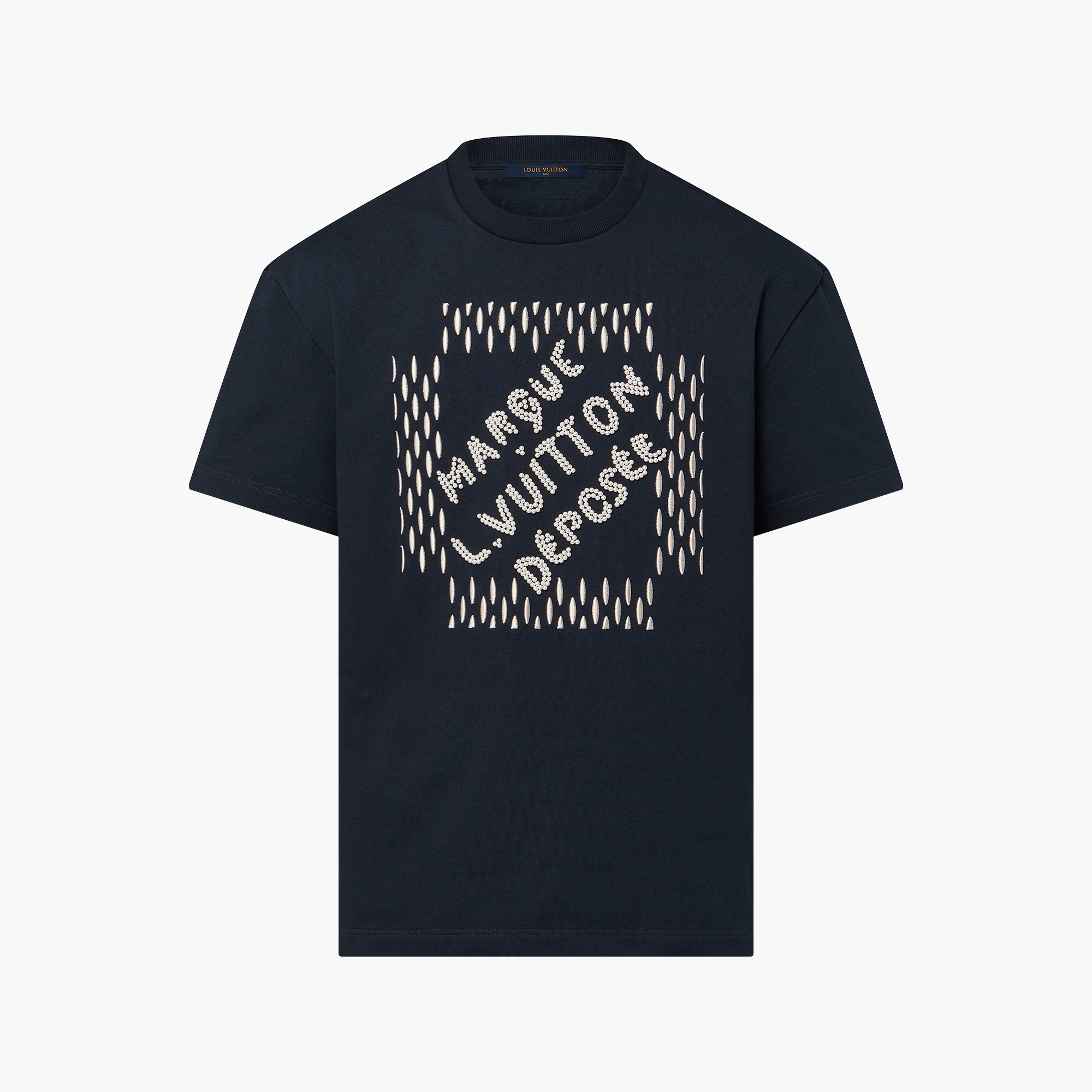 Embroidered Signature Cotton T-Shirt