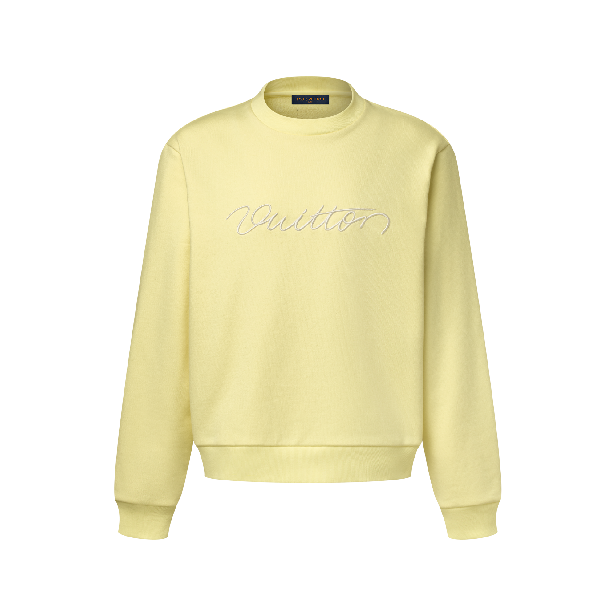 Embroidered Signature Crewneck - Ready-to-Wear | LOUIS VUITTON