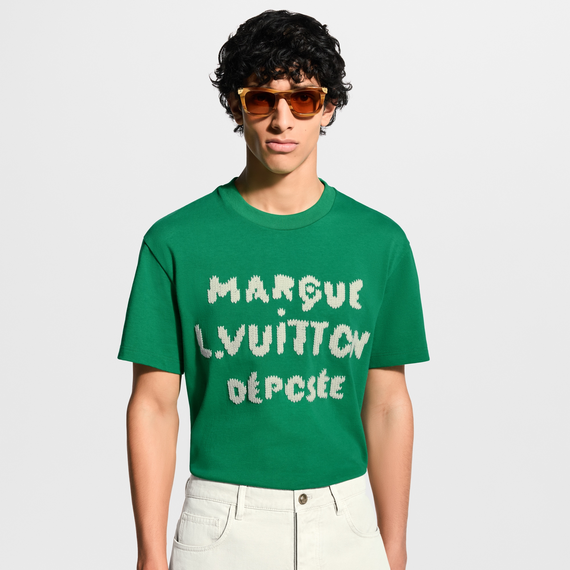 Embroidered Signature Short-Sleeved T-Shirt - Ready-to-Wear 1AK6IB 