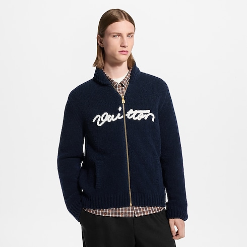 Embroidered Signature Zippered Blouson in Men's Ready-to-Wear Outerwear and Coats collections by Louis Vuitton (Product zoom)