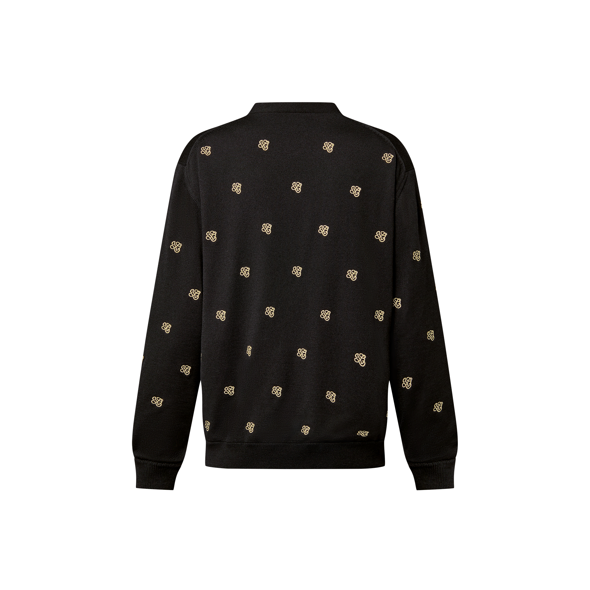 Embroidered Wool Cardigan  in Men