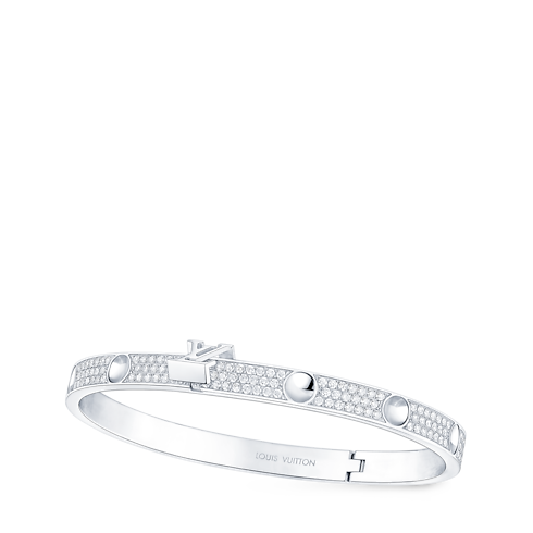 Empreinte Bangle, White Gold and Diamonds in Jewellery's Categories All Fine Jewellery collections by Louis Vuitton (Product zoom)