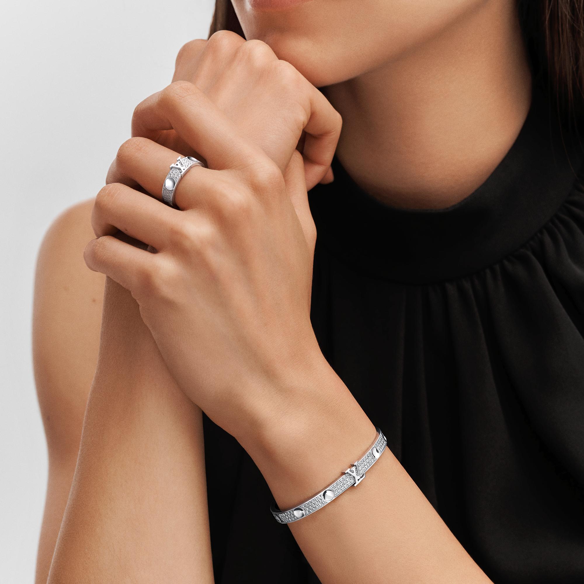 Empreinte Bangle, White Gold and Diamonds  in Jewellery