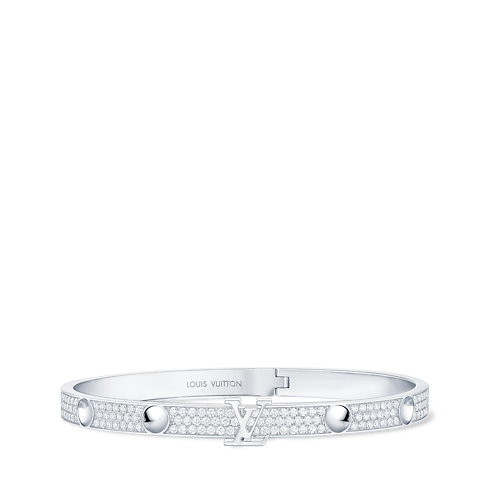 Empreinte Bangle, White Gold and Diamonds in Jewellery's Categories All Fine Jewellery collections by Louis Vuitton (Product zoom)