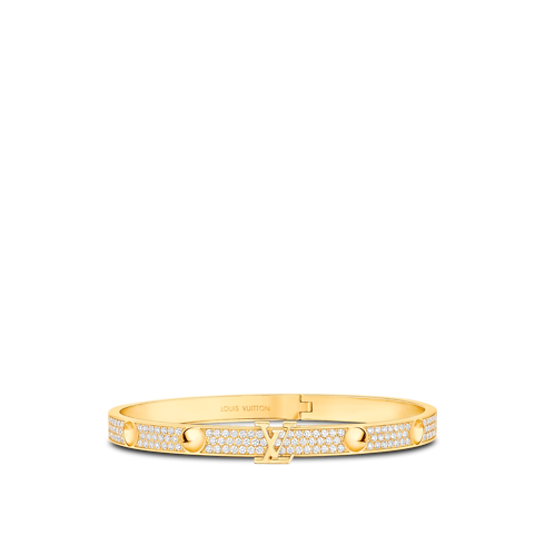 Empreinte Bangle, Yellow Gold And Pavé Diamonds in Jewellery's Categories All Fine Jewellery collections by Louis Vuitton (Product zoom)