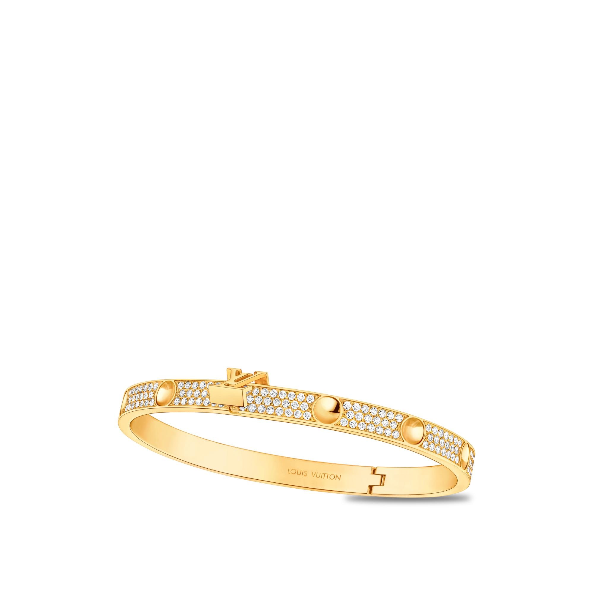 Empreinte Bangle, Yellow Gold And Pavé Diamonds  in Jewellery