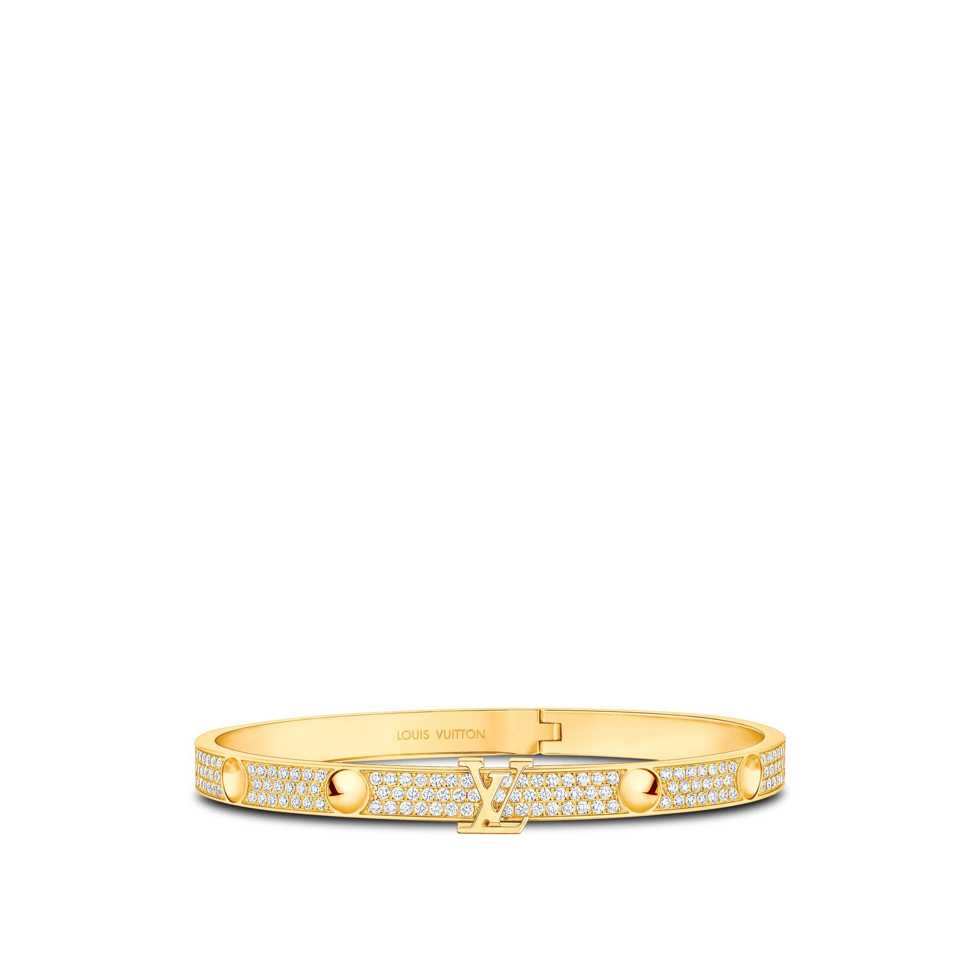 Empreinte Bangle, Yellow Gold And Pavé Diamonds  in Jewellery