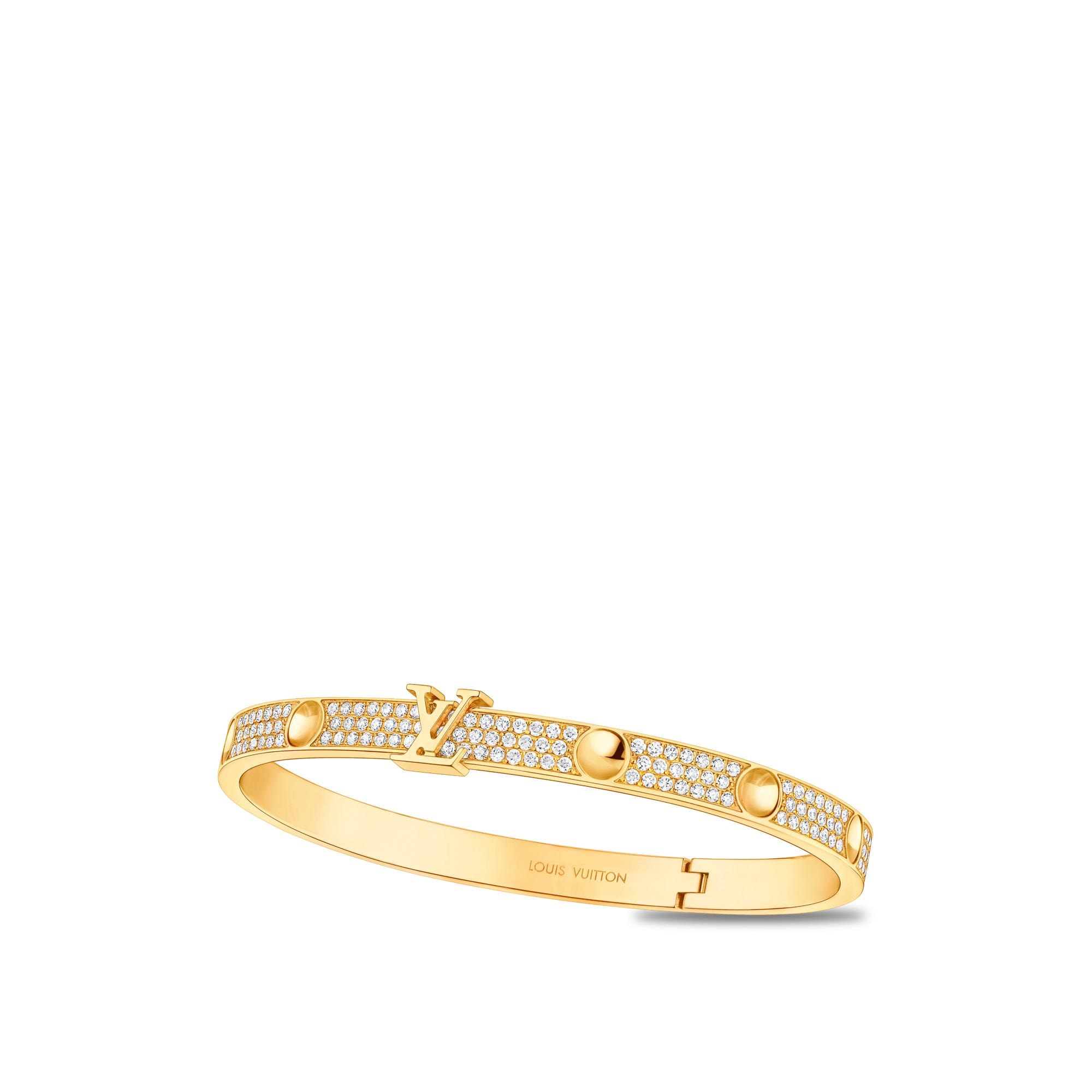 Empreinte Bangle, Yellow Gold And Pavé Diamonds  in Jewellery