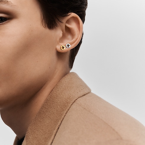Empreinte Ear Studs, Yellow Gold in Jewellery's Categories All Fine Jewellery collections by Louis Vuitton (Product zoom)