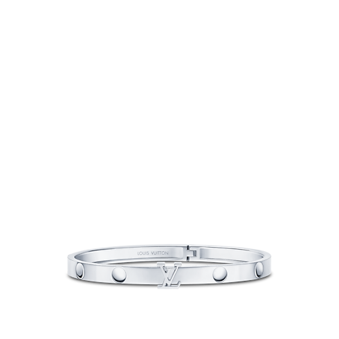 Empreinte Medium Bangle, White Gold in Les Extraordinaires's Jewellery Bracelets collections by Louis Vuitton (Product zoom)