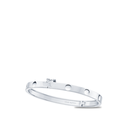 Empreinte Medium Bangle, White Gold in Les Extraordinaires's Jewellery Bracelets collections by Louis Vuitton (Product zoom)