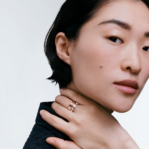 Empreinte Ring, Pink Gold And Diamonds in Jewellery's Categories Rings collections by Louis Vuitton (Product zoom)