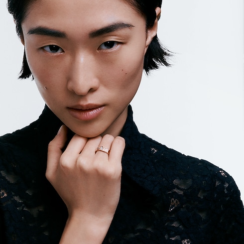 Empreinte Ring, Pink Gold And Diamonds in Jewellery's Categories Rings collections by Louis Vuitton (Product zoom)