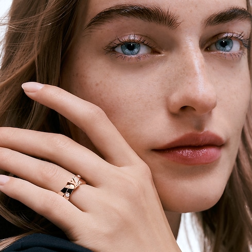 Empreinte Ring, Pink Gold And Diamonds in Jewellery's Categories All Fine Jewellery collections by Louis Vuitton (Product zoom)