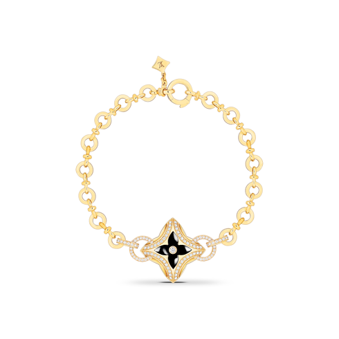 Ever Blossom Bracelet, Yellow Gold, Onyx & Diamonds in Jewellery's Categories Bracelets collections by Louis Vuitton (Product zoom)