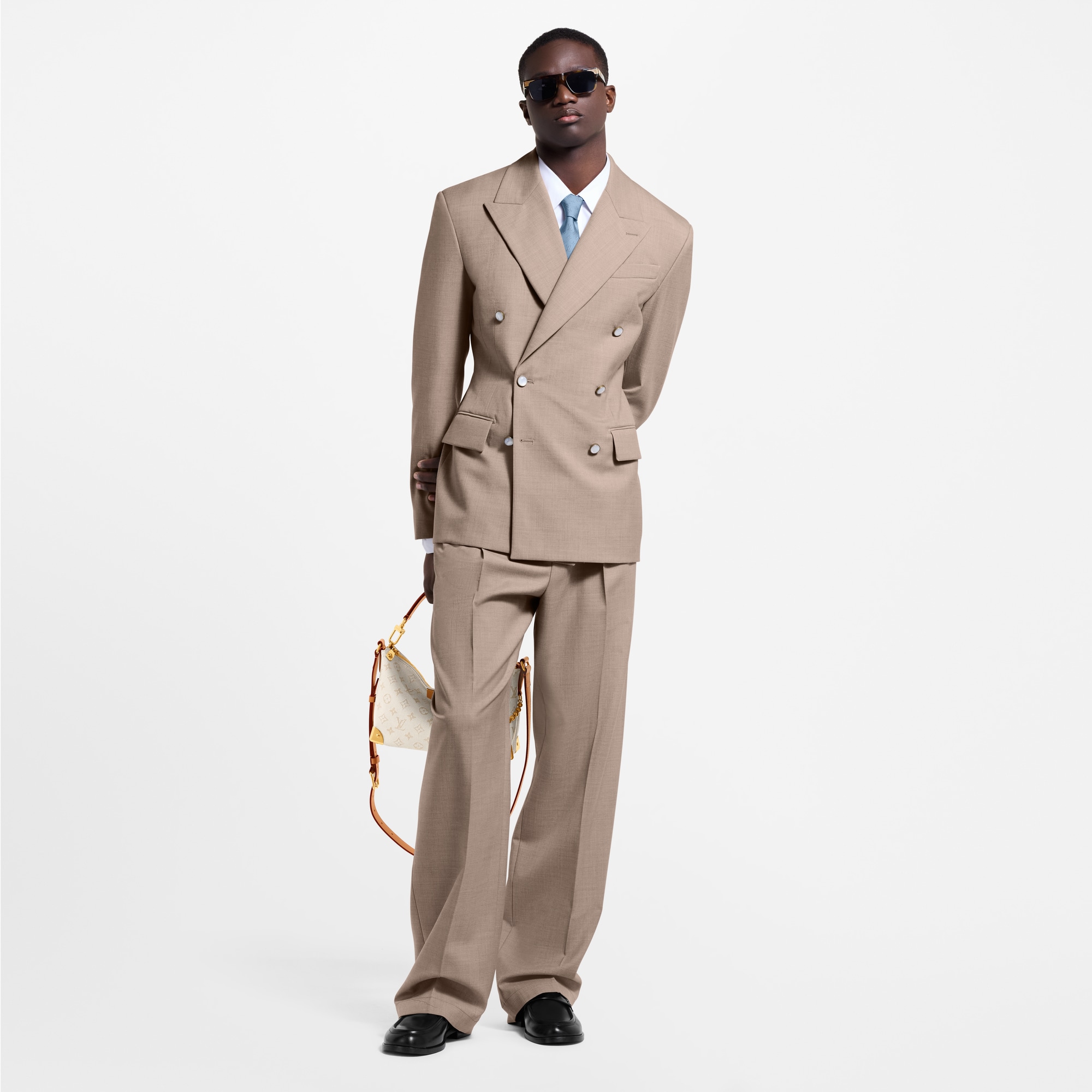 Fitted Double-Breasted Jacket  in Men