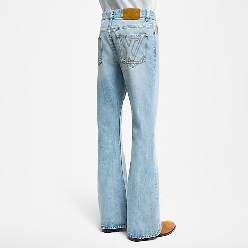 Flared Fit Denim Pants in Men's Ready-to-Wear Denim Collection collections by Louis Vuitton (Product zoom)