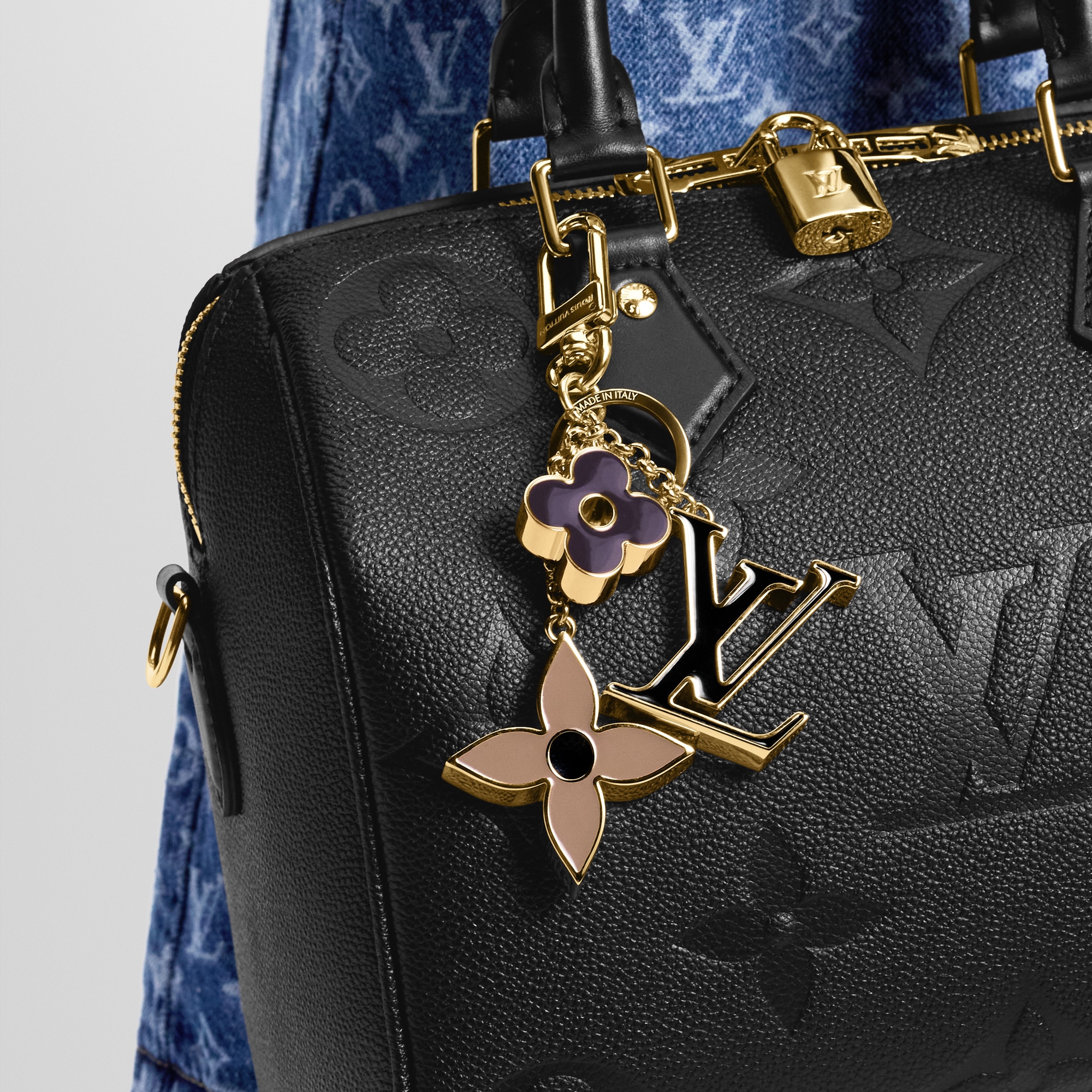 Fleur de Monogram Bag Charm S00 in Women