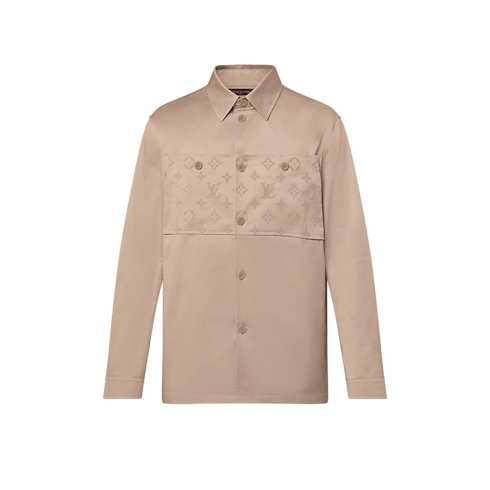 Flocked Casual Cotton Overshirt in Men's Ready-to-Wear Shirts collections by Louis Vuitton (Product zoom)