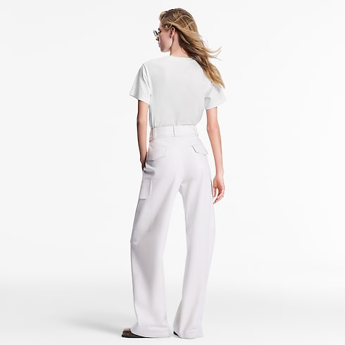 Flocked LV T-Shirt in Women's Ready-to-Wear Tops collections by Louis Vuitton (Product zoom)