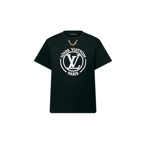 Flocked LV T-Shirt in Women's Ready-to-Wear Tops collections by Louis Vuitton (Product zoom)