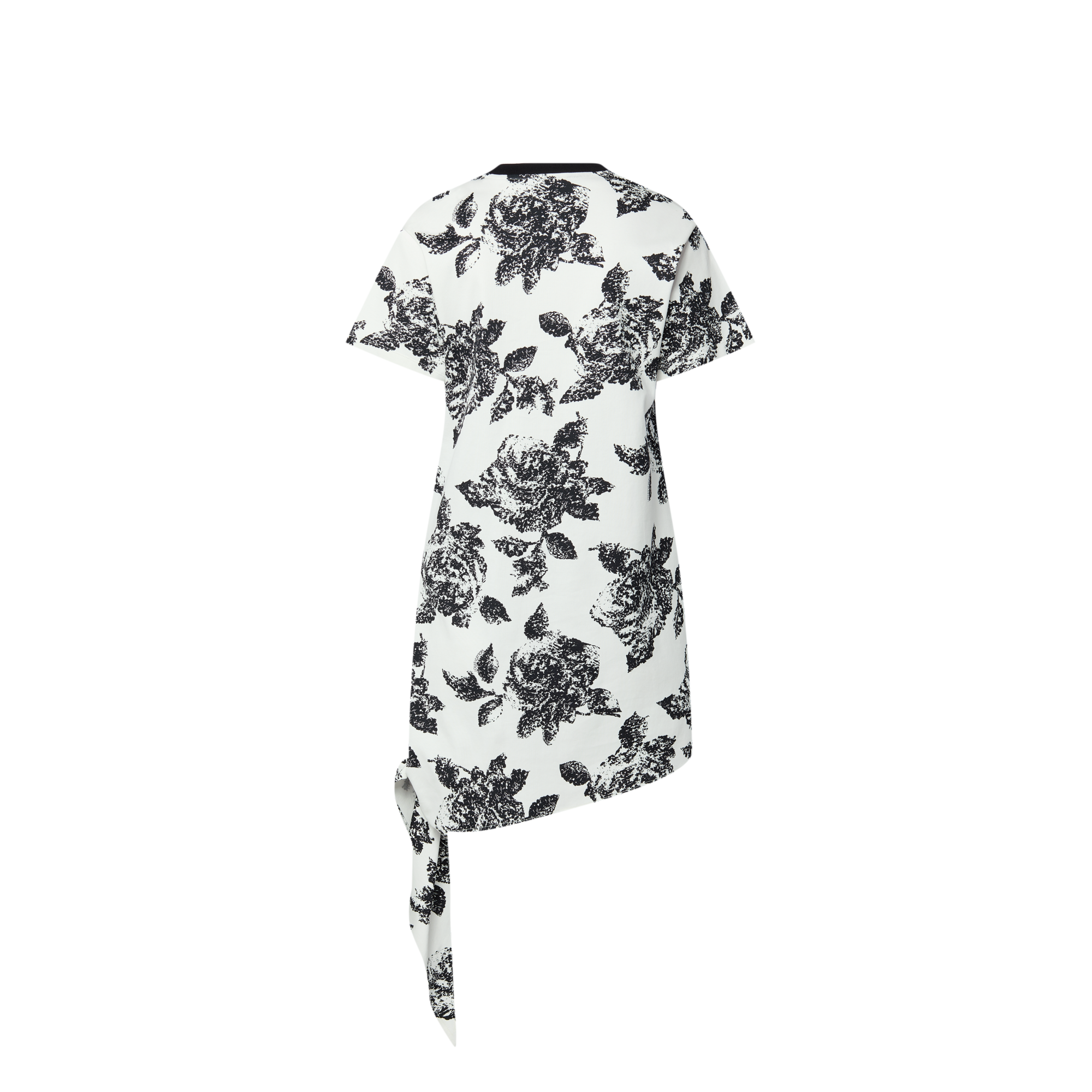 Floral Knotted T-Shirt Dress  in Women